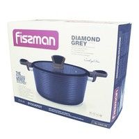 Каструля з кришкою Fissman Diamond Grey 7,1 л AL - 4305.28